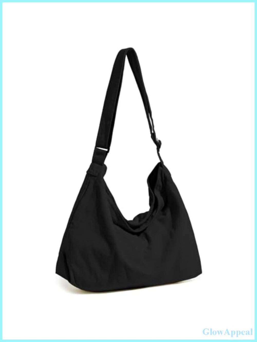 Canvas Hobo Crossbody Messenger Bag Lightweight Tote for Everyday